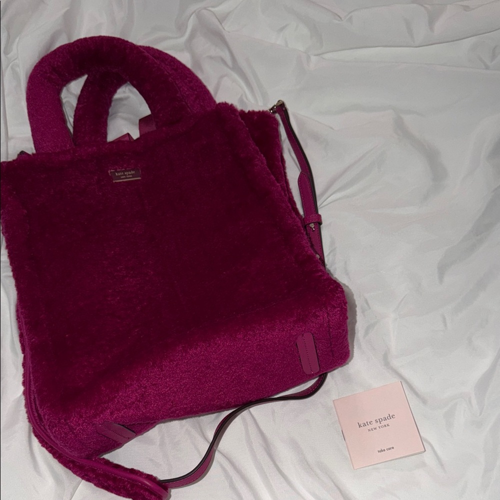 Knott Faux Fur Tote Kate Spade